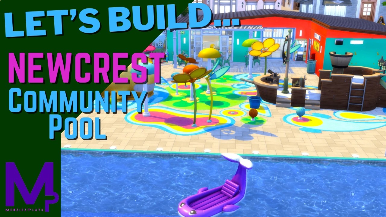 Newcrest Community Pool | Building Newcrest | The Sims 4 | No CC
