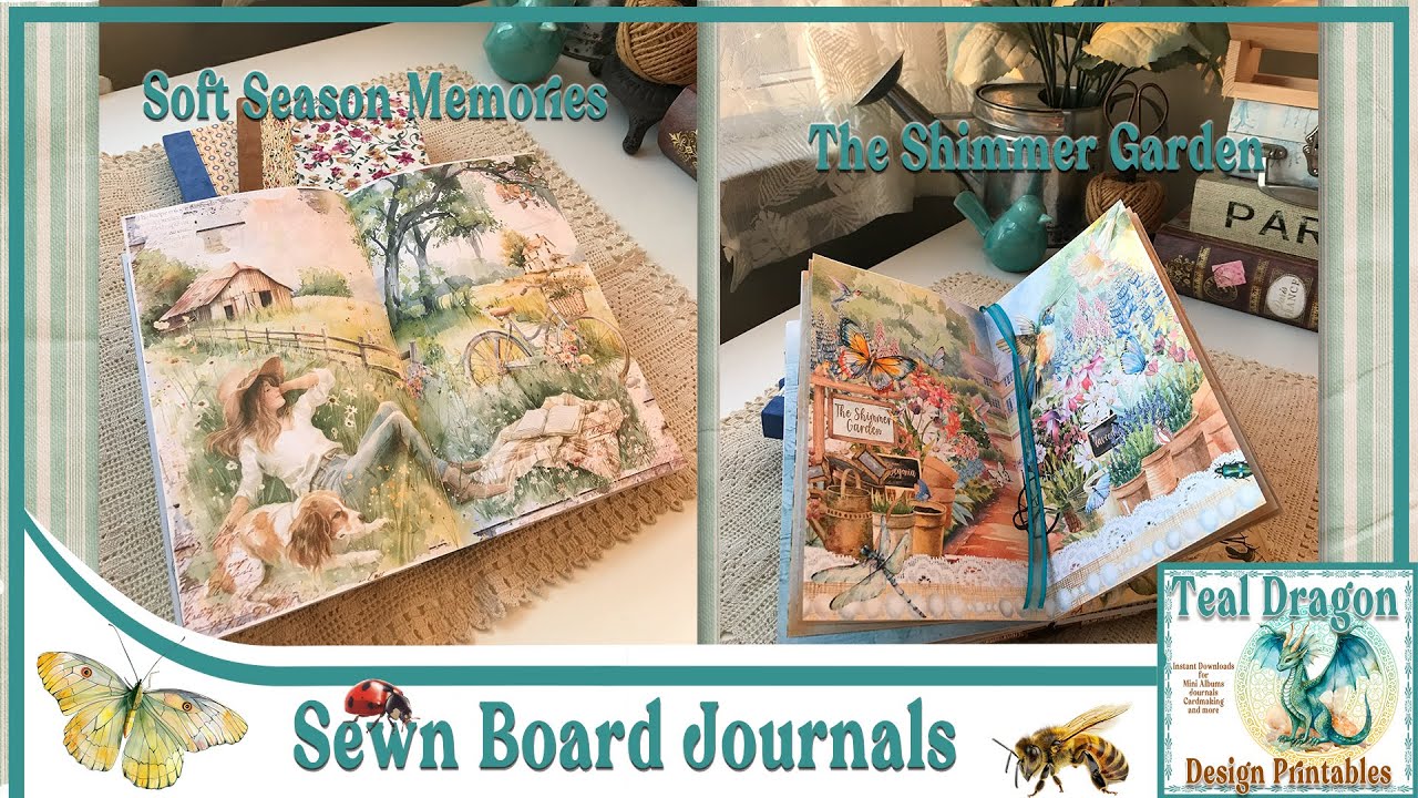Hand made Sewn Board Journals
