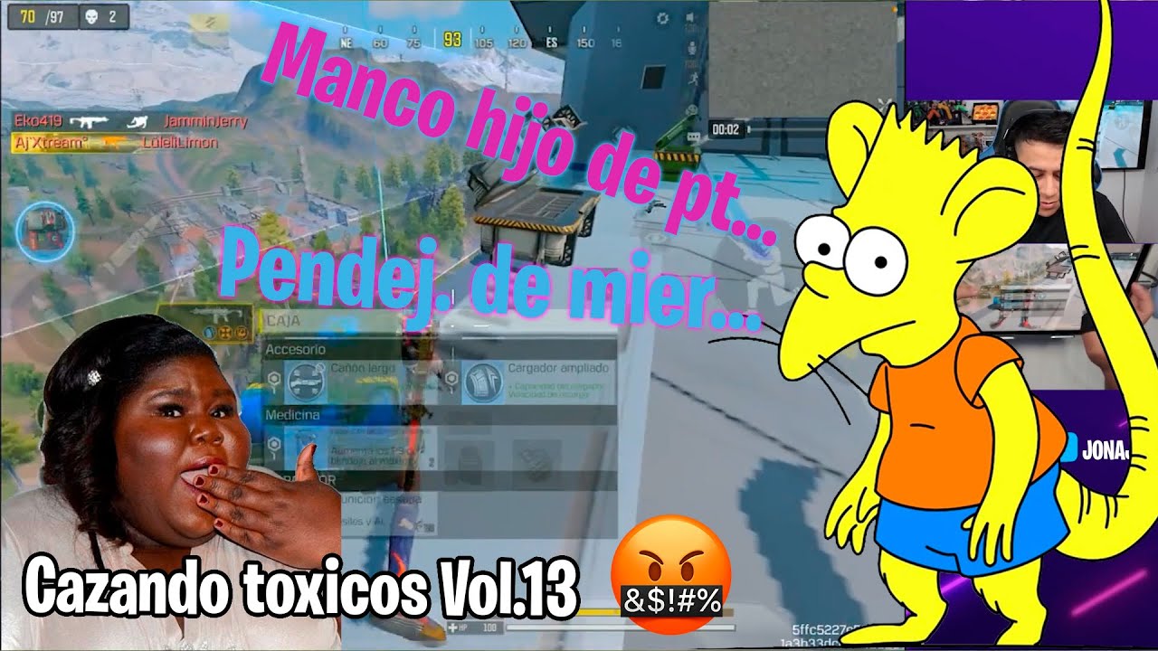 El toxico mas esquizofrenico de COD MOBILE. Cazando toxicos Vol. 13😂