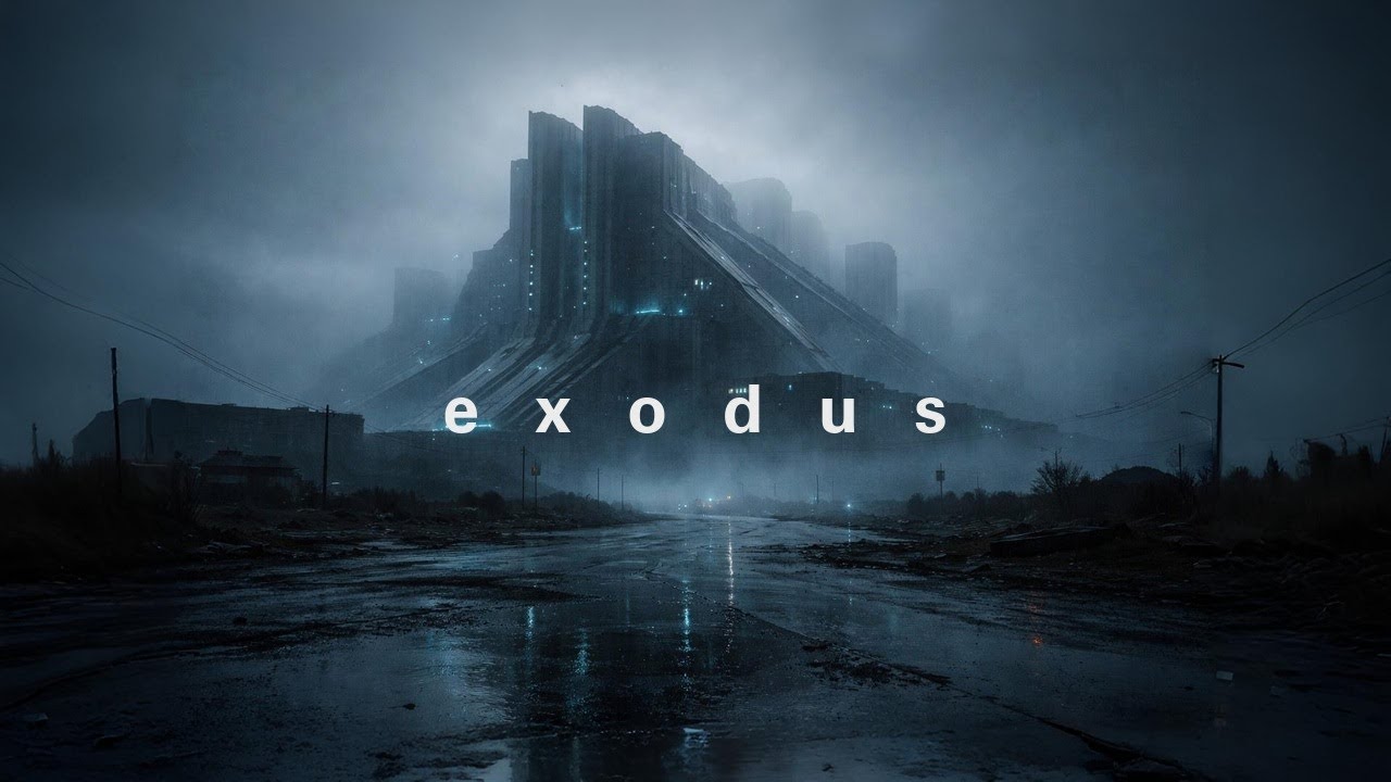 Exodus | Cyberpunk Ambient Soundscape | Rain & Neon Megastructure
