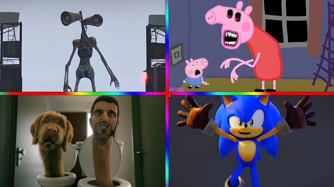 Skibidi Toilet🆚PEPPA PIG.EXE 🆚Siren Head 🆚Kpop demon hunter   🎶 Tiles Hop EDM Rush