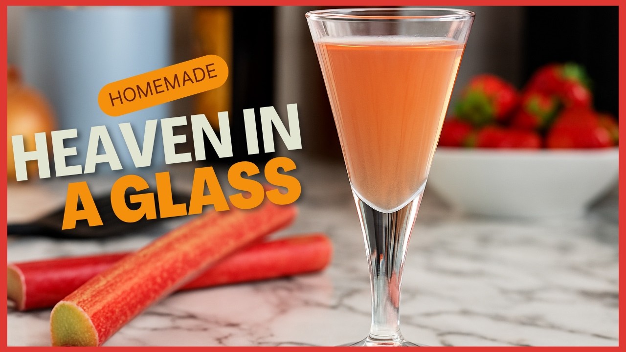 How to Make Homemade Rhubarb Liqueur &ndash; Easy, 3-Ingredient Spring Cocktail Recipe