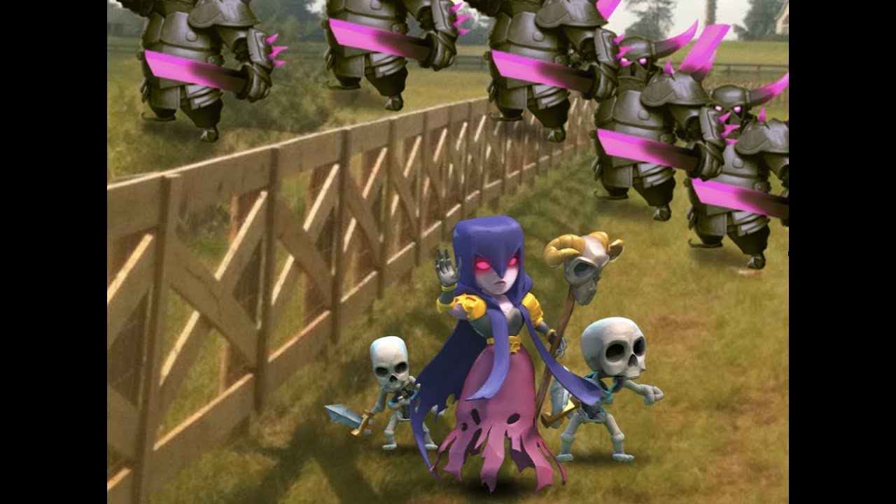 Saturday fun raid with max jumping PEKKAS and witches in Clash of Clans