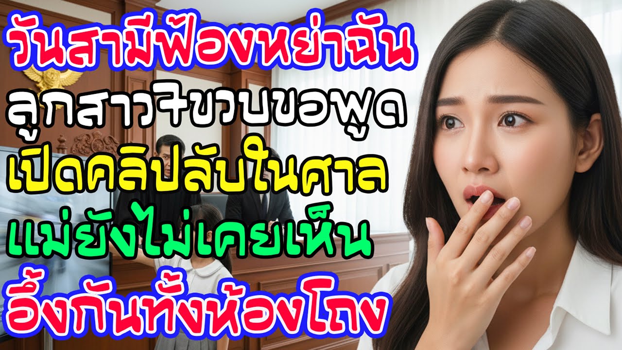 วันหย่าร้าง! ลูก 7 ขวบงัดคลิปลับโชว์ผู้พิพากษา 'แม่ไม่รู้เรื่องนี้' จบคลิปศาลตะลึงทั้งห้อง