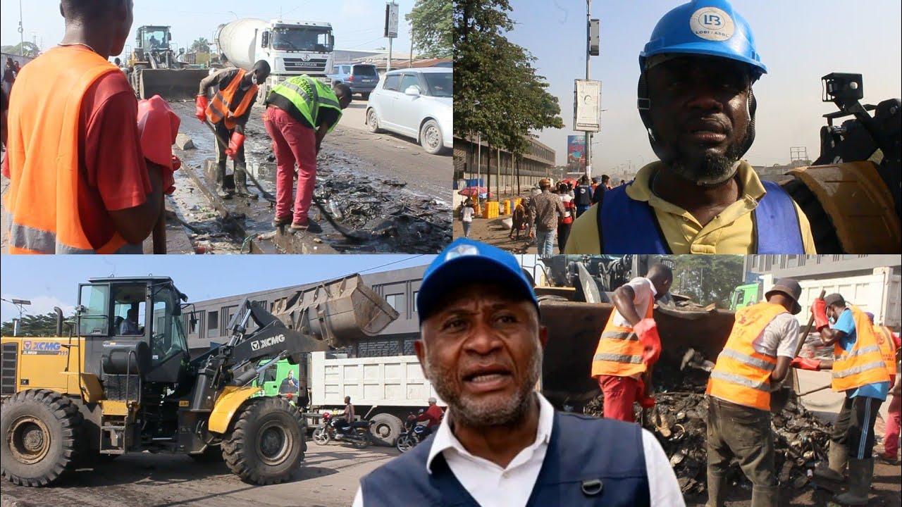 LIMETE : KIN EZO BONGA, LÉON MULUMBA AU TRAVAIL, SUPERVISE L’ASSAINISSEMENT À BARAMOTO (KINGABWA)