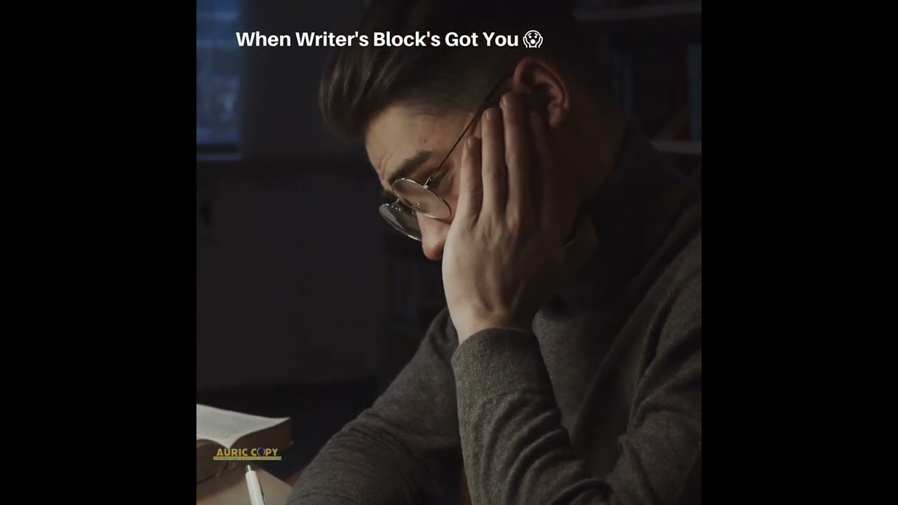 When Writer's Block's Got You😱