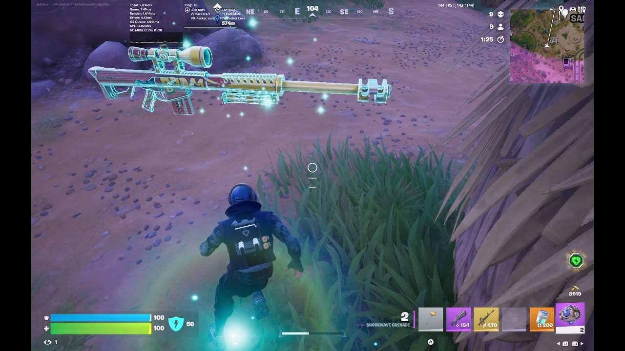 Boom Sniper Rifle Crowned Victory - 15 Elims - Chapter 7 Season 1 Zero Build Solo