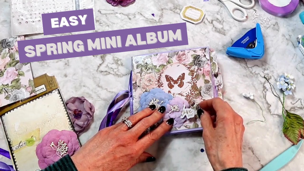 How to Make a Gorgeous Parisian Spring 6x6 Mini Album (Beginner Friendly!)