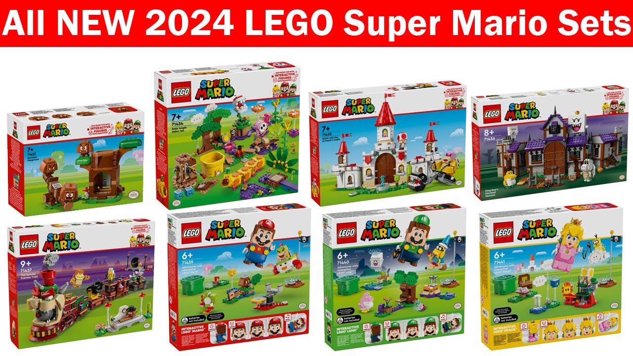 All New 2024 LEGO Super Mario Sets ##lego #2024  #mario #luigi #peach