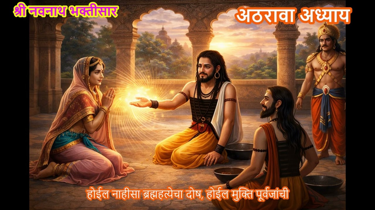 श्री नवनाथ भक्तीसार – अध्याय १८ 🔱 होईल ब्रह्महत्येचा दोष नाहीसा | पूर्वजांची  मुक्ती 🙏