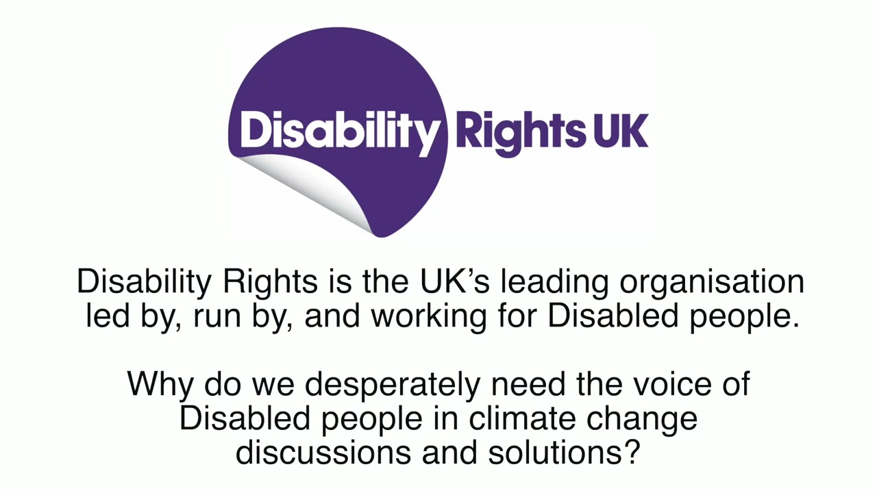 Why do we need Disabled people's voices in climate change discussions?