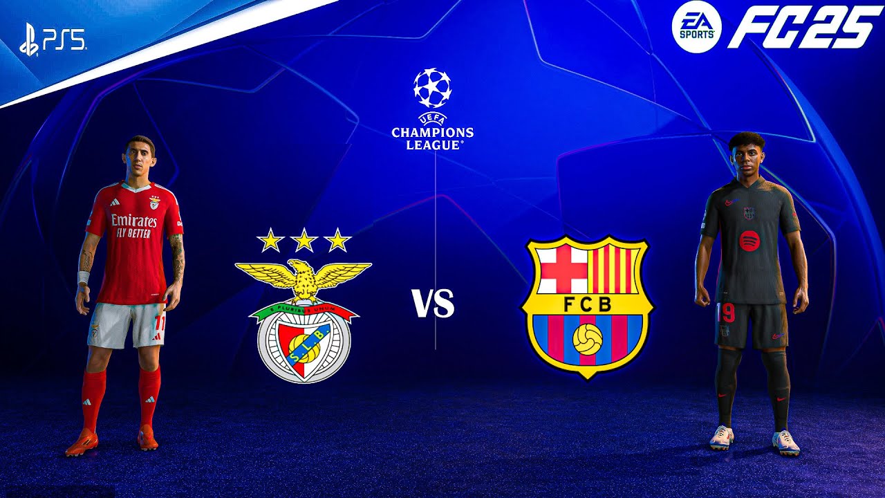 FC 25 - Benfica Vs Barcelona - Ft.Yamal | UEFA Champions League 24/25 | PS5™ [4K60]