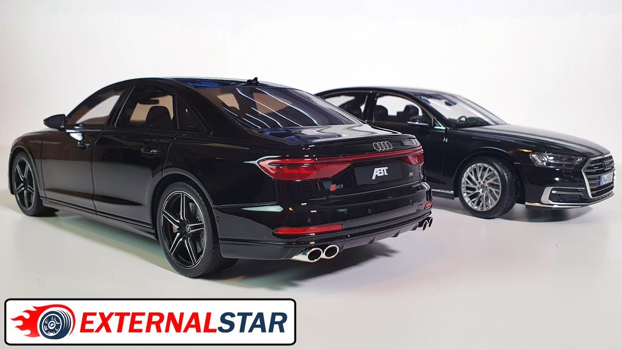 ABT Audi S8 vs. Audi A8L (GT Spirit vs. Norev) 1:18 scale model review