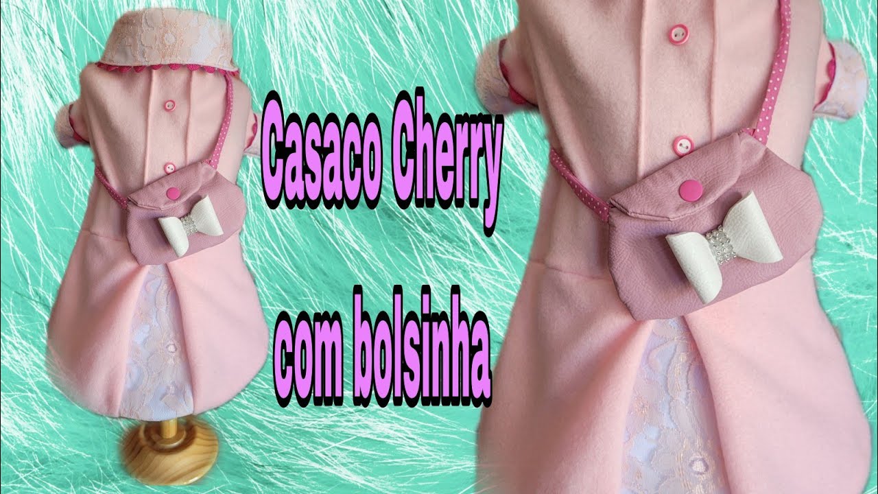 Casaco  Cherry/ Versão com bolsinha