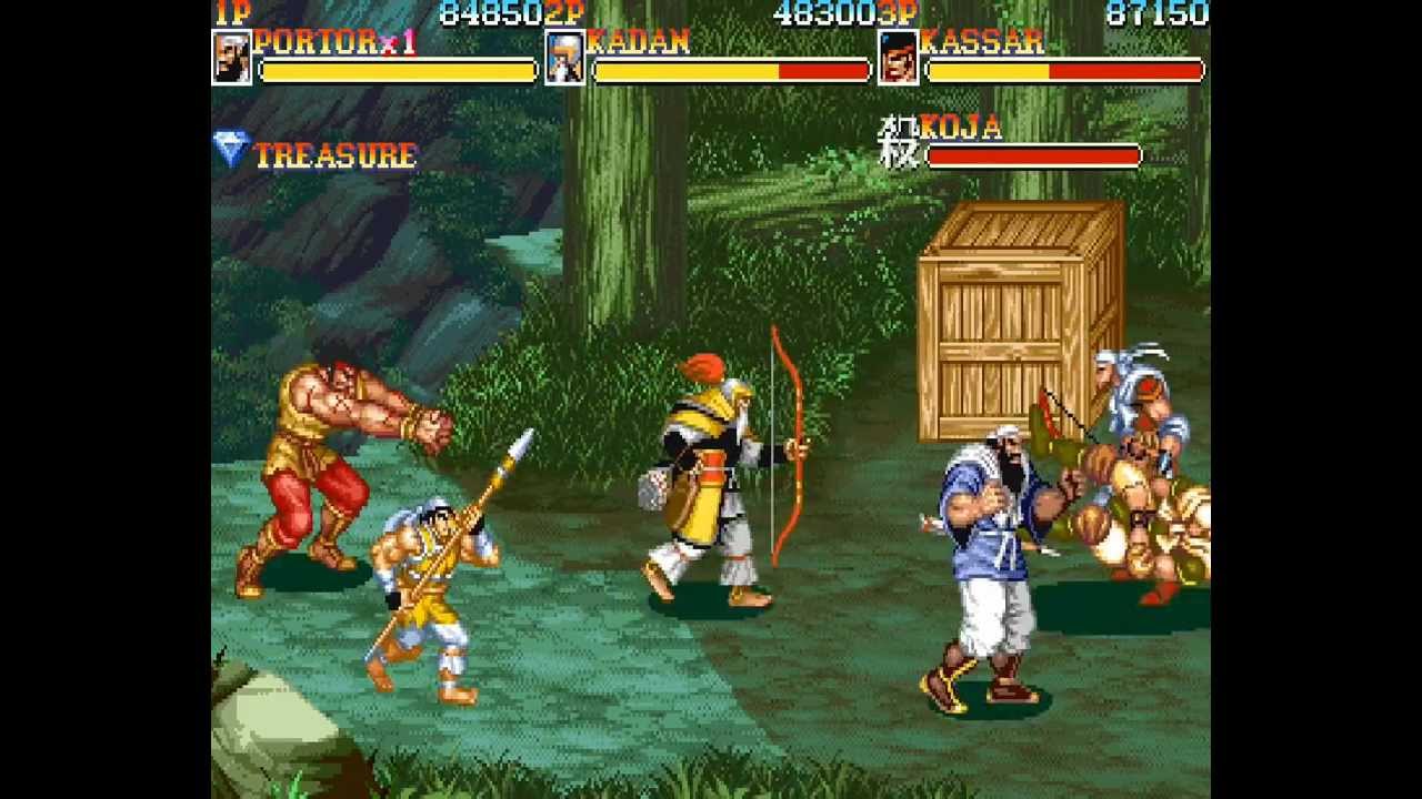 Warriors of Fate 3 player Netplay arcade game