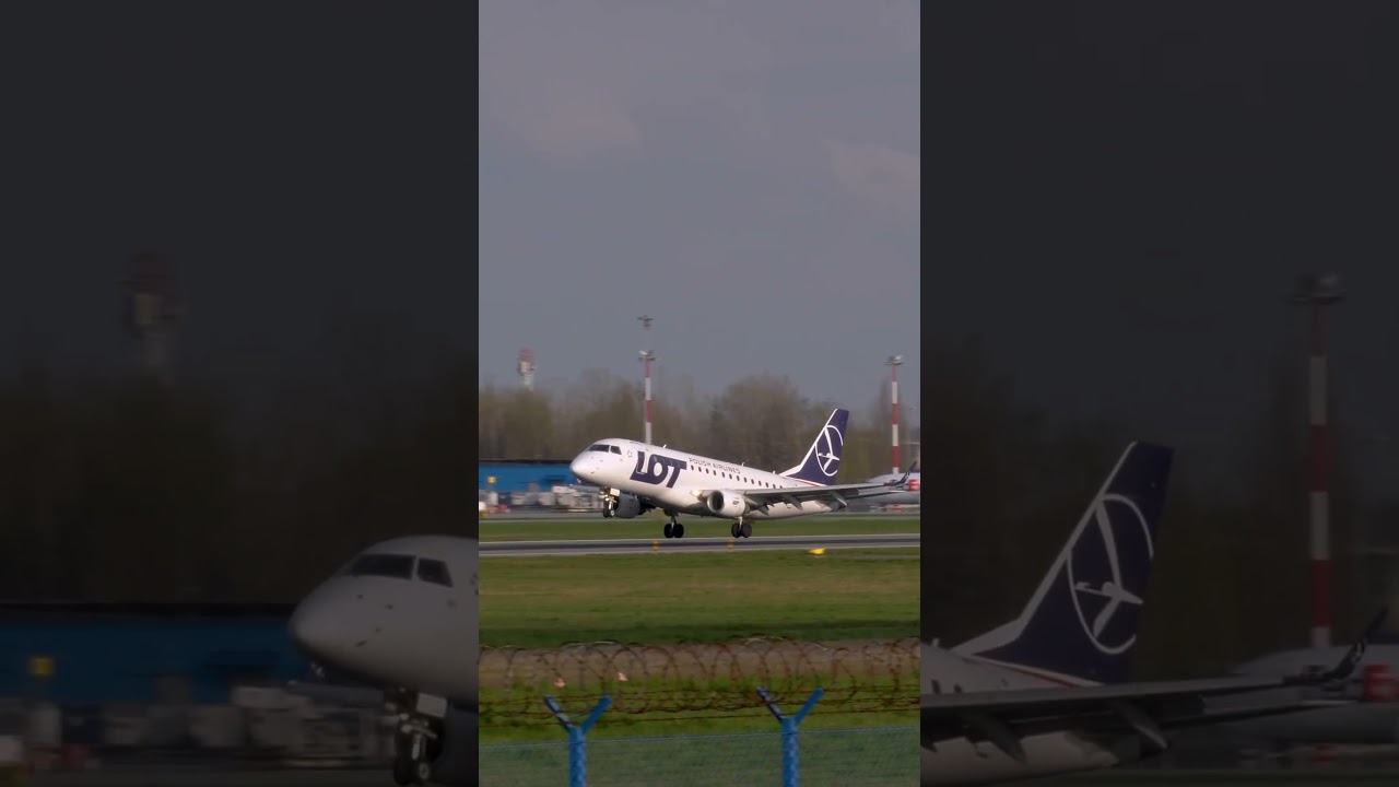🇵🇱 LOT Embraer E170 &ndash; SP-LDG in Warsaw! ✈️ Regional Classic #Shorts