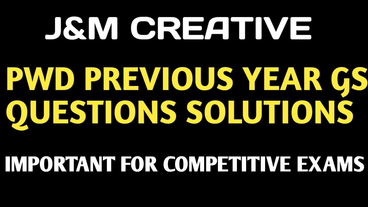 Previous Year GS Questions Solutions of PWD Assistant Engineer/Junior Engineer | GK Questions