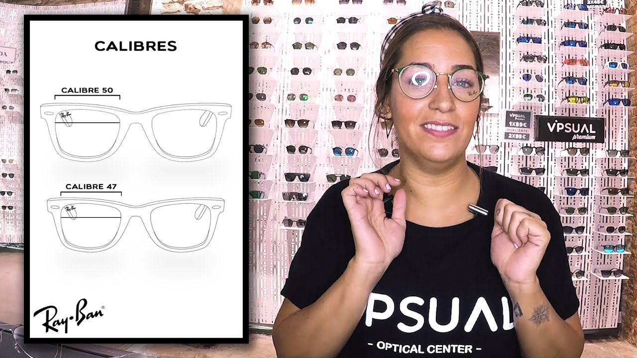 Los calibres de las gafas Ray-Ban y otras marcas