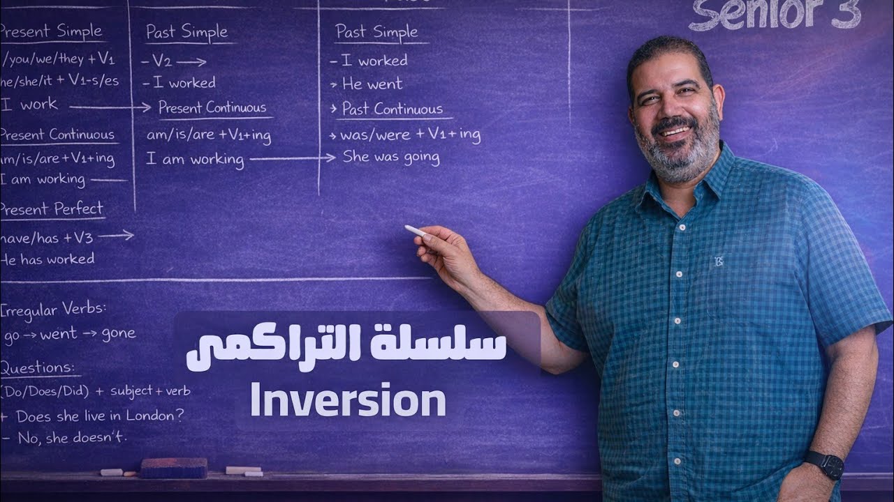 تراكمى|| الحصة السابعة تراكمى||Inversion||الصف الثالث الثانوى|| باباحبيبك مستر حسن 
