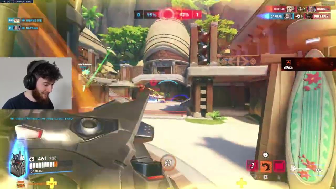 Dafran WRECKING BALL, REINHARD COMPETITIVE Gameplay! [ OVERWATCH VOD Replays ]