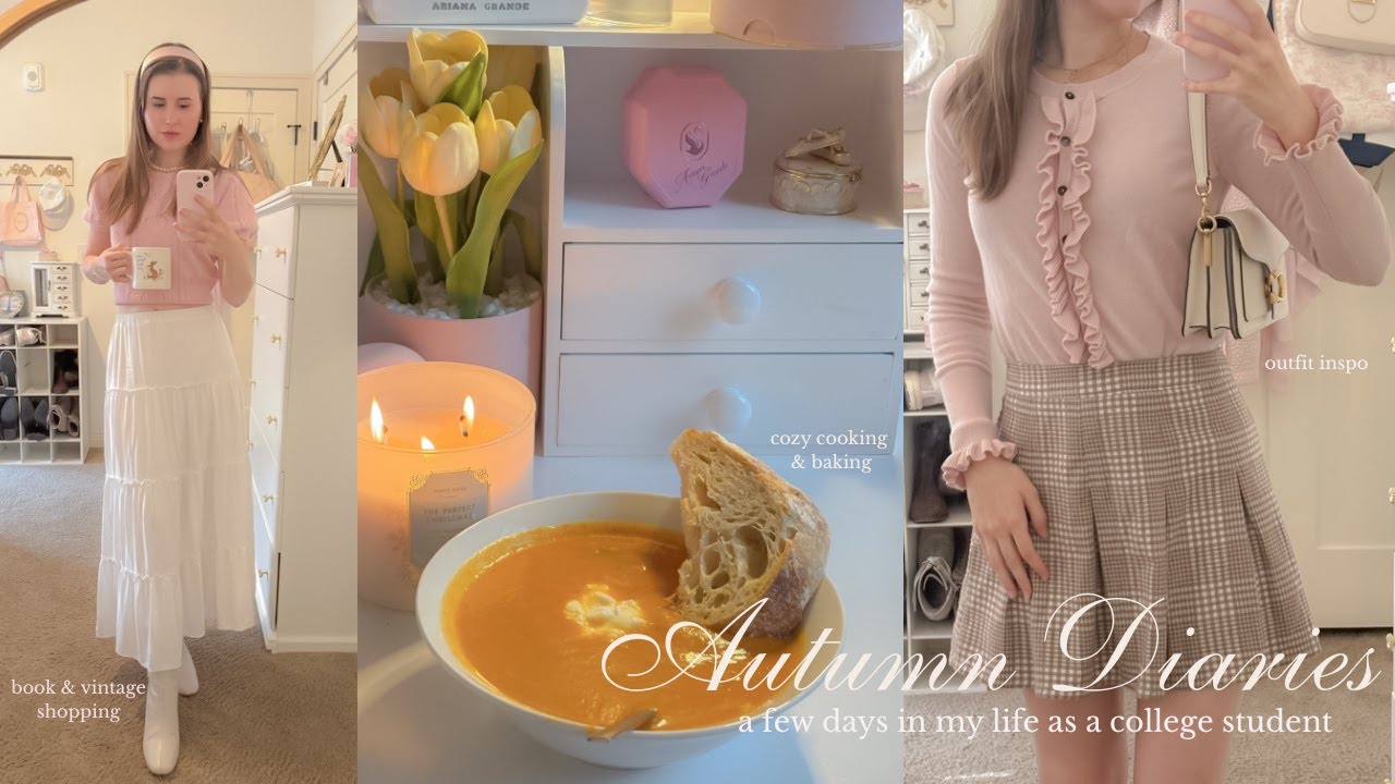 romanticizing autumn | cozy recipes, bookstore visit, & vintage shopping