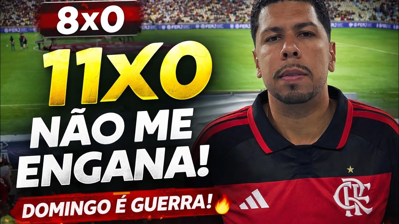 8x0 NÃO ENGANA! TORCIDA DO FLAMENGO MANDOU O RECADO: DOMINGO É GUERRA