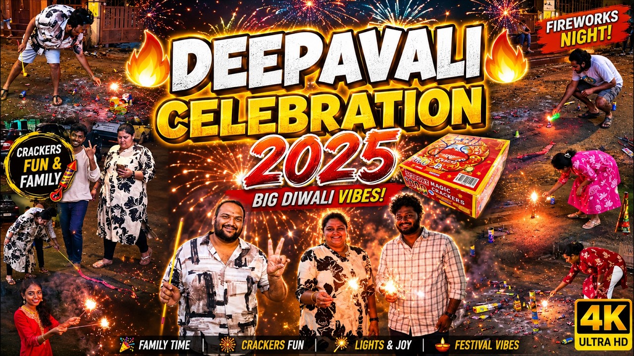 Diwali Family Celebration 2025 ದೀಪಾವಳಿ Fireworks Fun & Endless Smiles Night Vlog @nishanthnish143