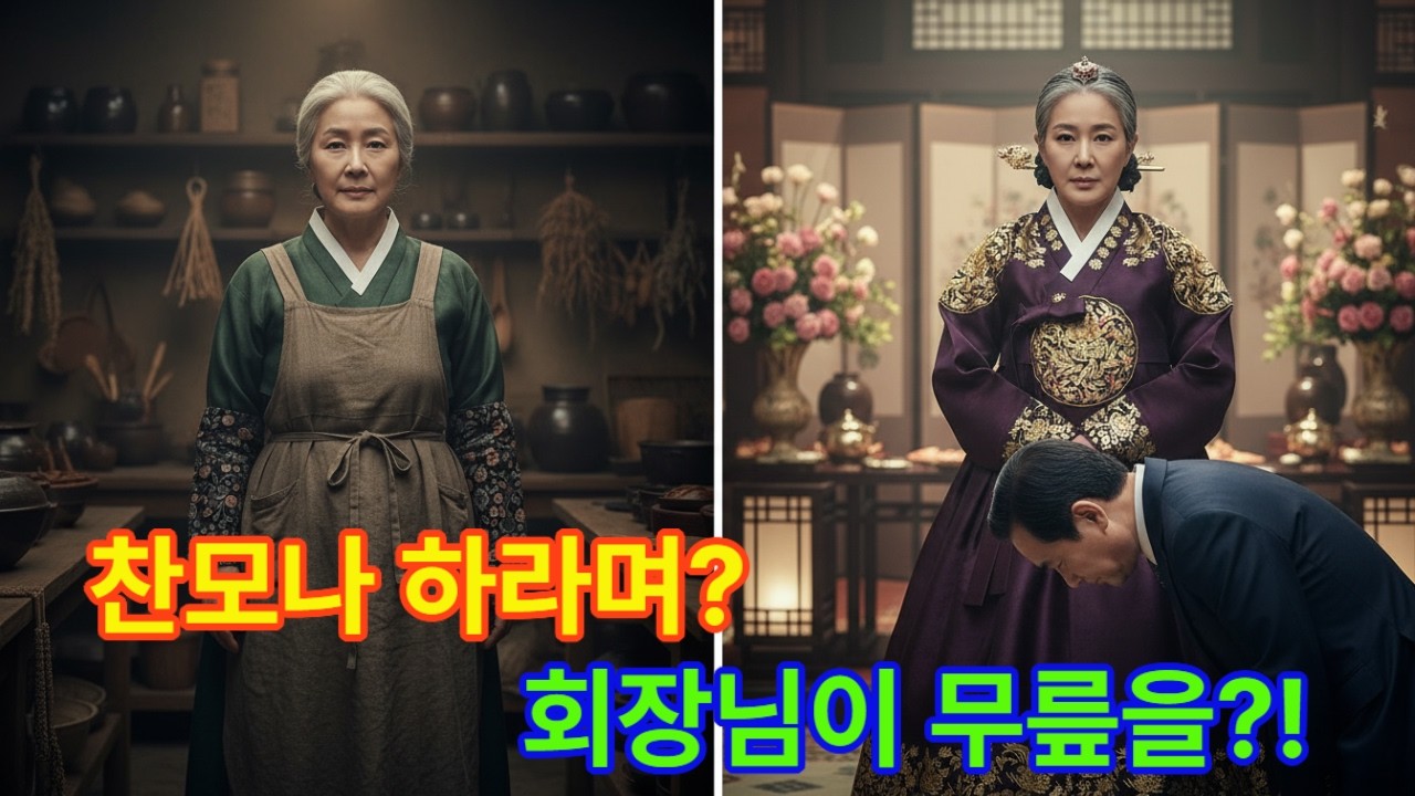 [사이다 사연]재벌 회장이 주방에서 일하던 찬모에게 큰절을? 사위의 낯짝이 흙빛이 된 기막힌 사연
