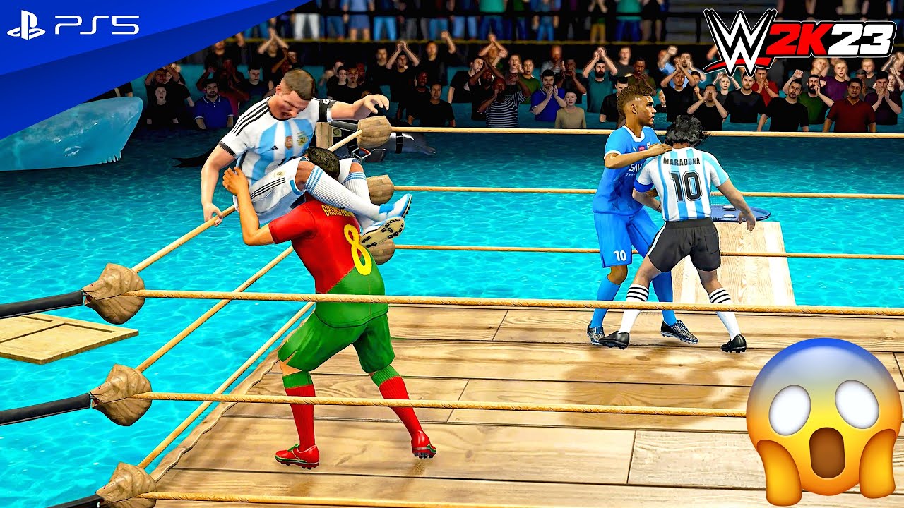 WWE 2K23 - Football Water Royal Rumble Match | PS5™ [4K60]