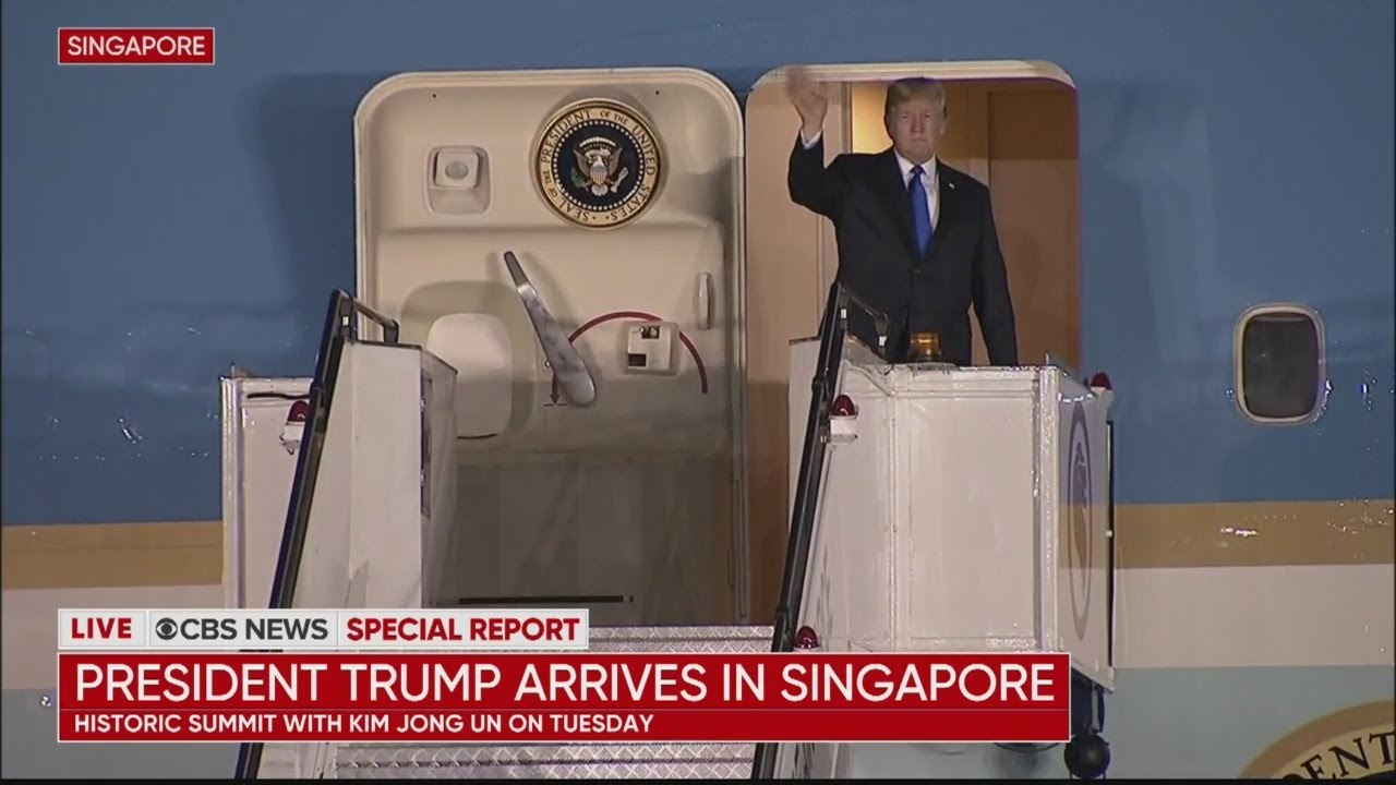 Special Report: President Trump Arrives In Singapore Ahead Of Historic Summit