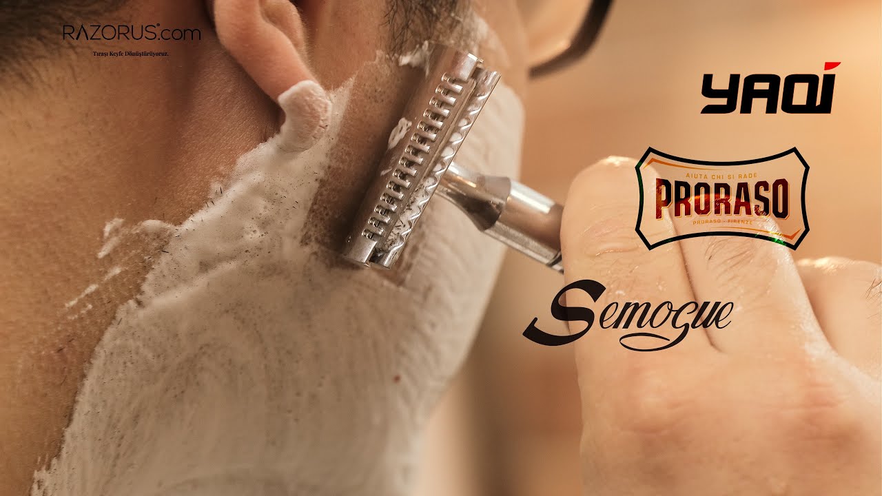 Yaqi Başlıklar, Semogue ve Proraso ile Tıraş - Wet Shaving in 4K