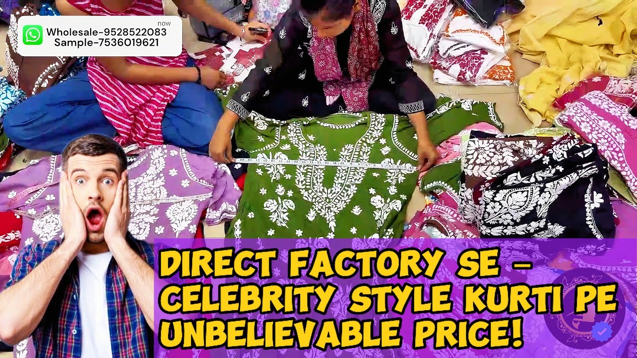 लखनवी चिकनकारी कुर्ती | Pure Handwork | Trending Summer Collection 2025 |vlog -1|