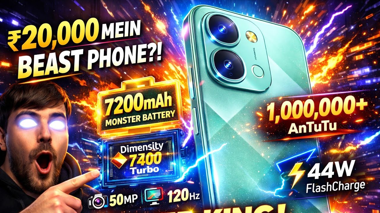  iQOO Z11x ✅!! ₹20K BEAST PHONE ||| 7200mAh Battery & 1M+ AnTuTu 😳