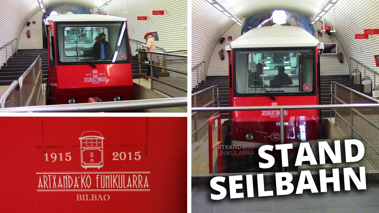 die Standseilbahn in Bilbao