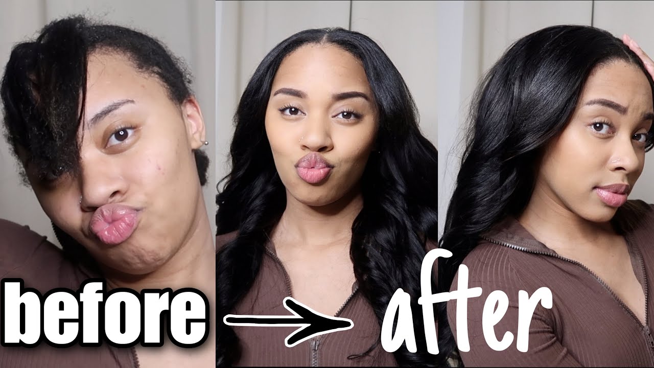 V-Part Wig w/ Leave out Give the Lace A BREAK! | ft. Hermosa Hair