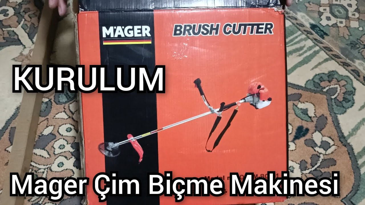 Mager Çim biçme Makinesi Kurulum ve Montaj Videosu 
