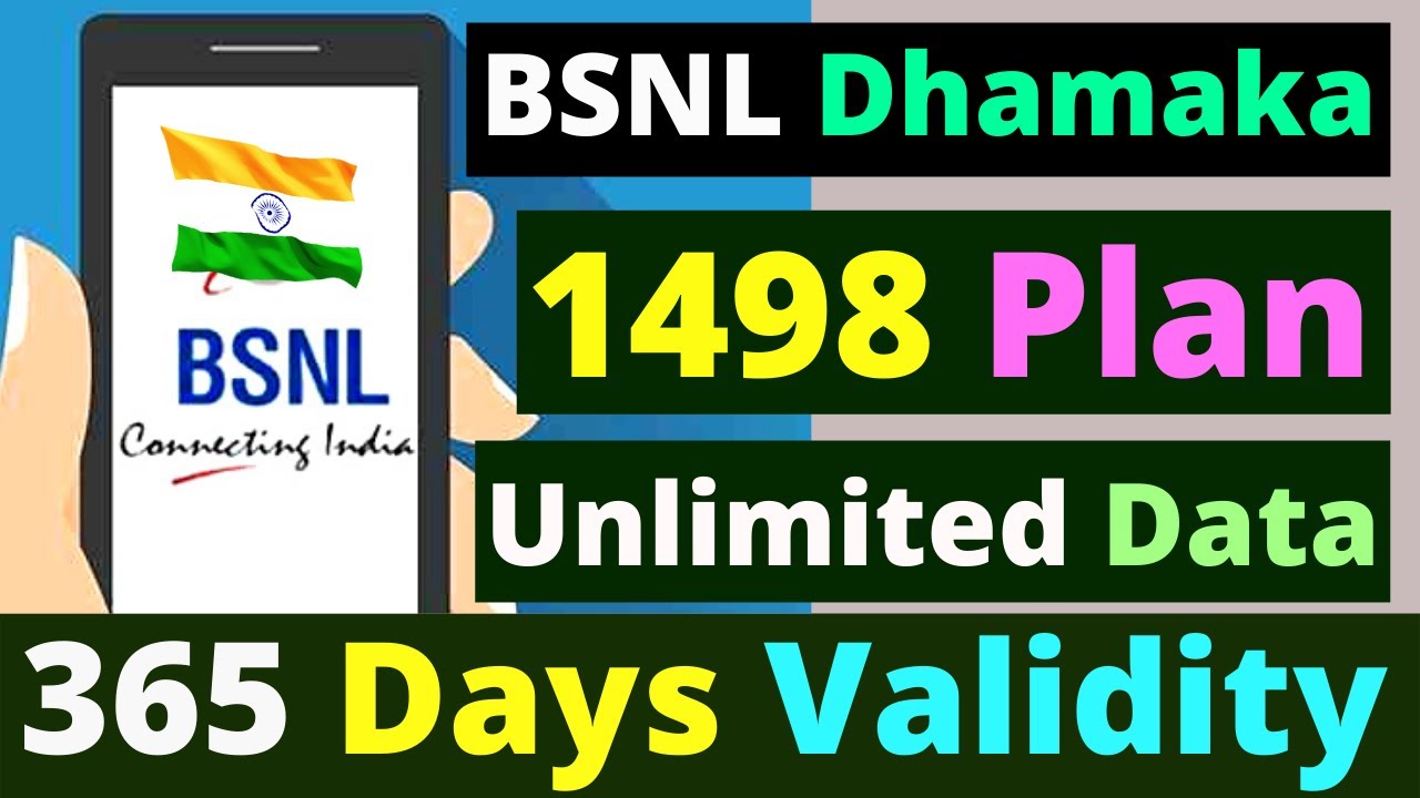 BSNL 1498 Data Recharge Offer | BSNL 1 Year Unlimited Data Plan | BSNL 4G Launch Big Update 2021