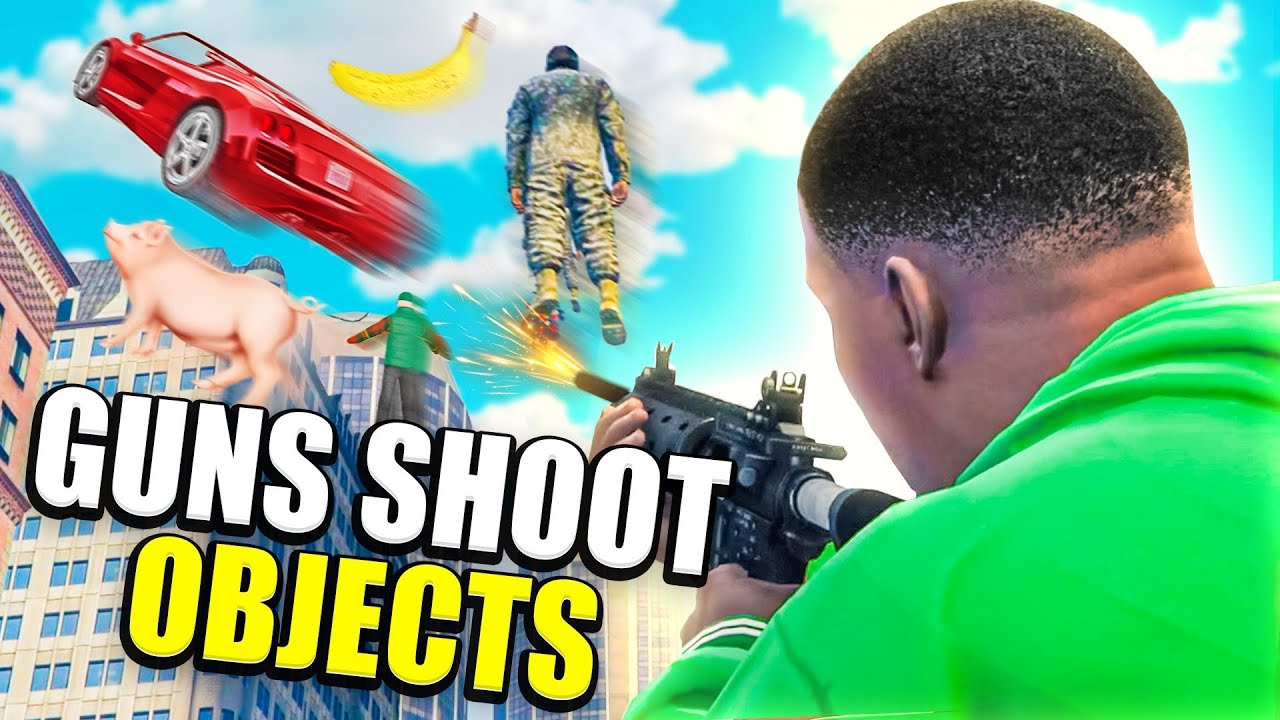 when you mod GTA 5 weapons so they make no sense