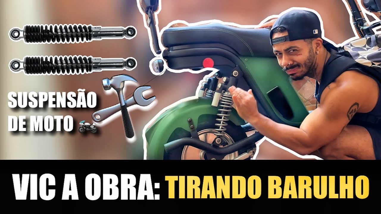 VIC A OBRA: Trocando suspensão da Scooter