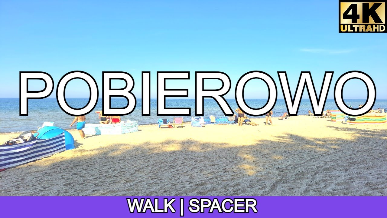 Pobierowo - Poland, walking in Pobierowo | 4K