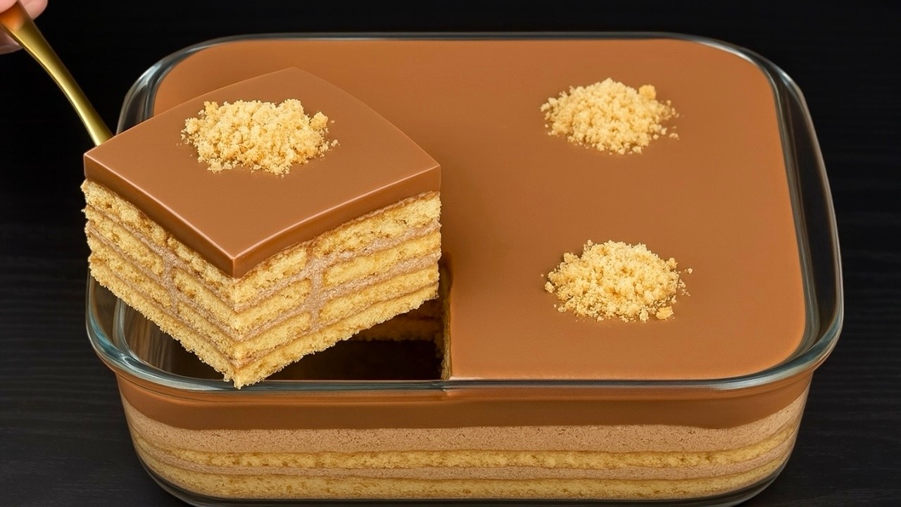Schokoladenkuchen in 10 Minuten! Ohne Backofen, ohne Kondensmilch, ohne Gelatine!