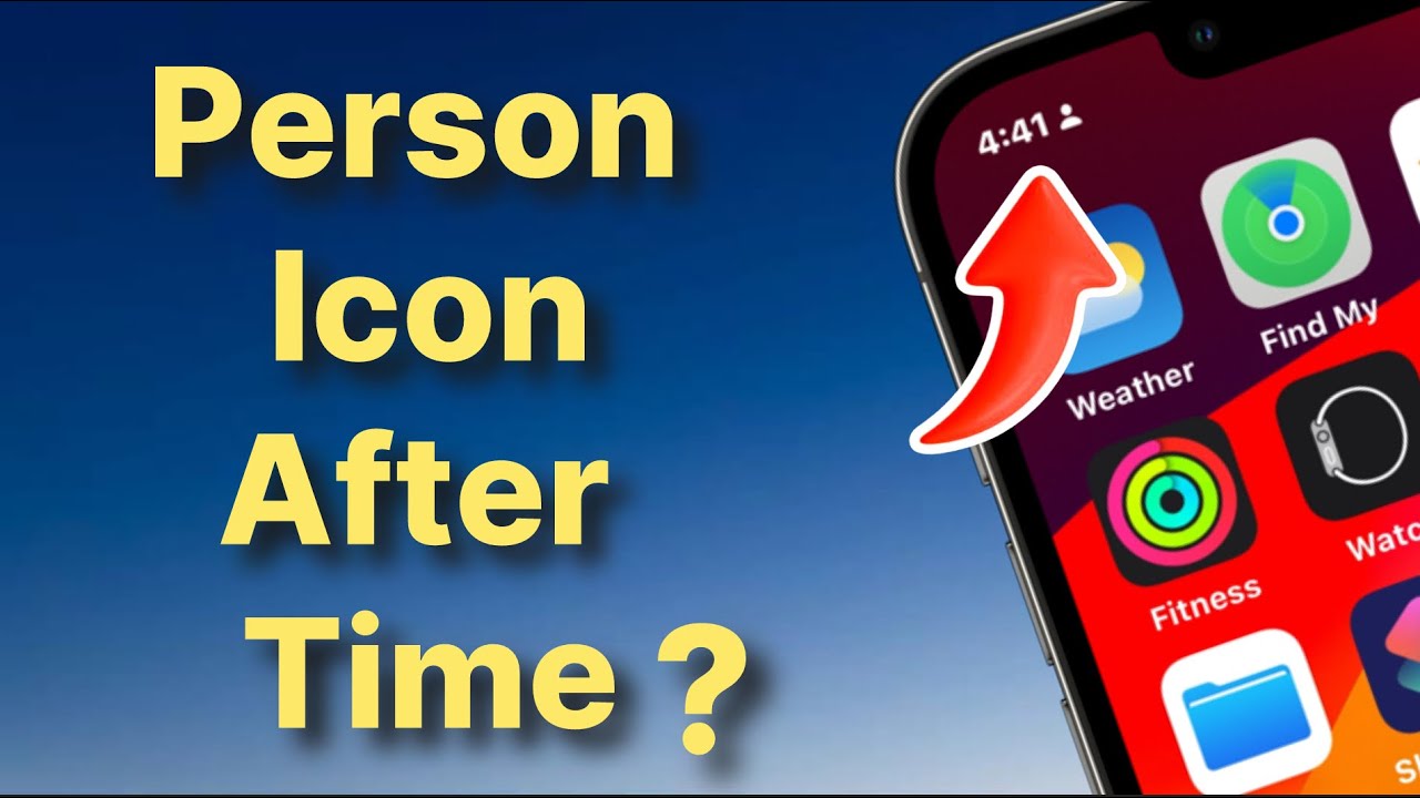 Person icon after time in iPhone : How to fix