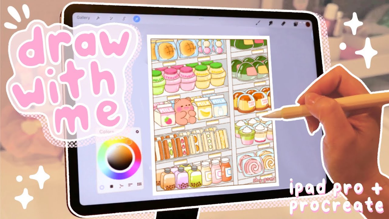 ✨Draw with me ✨- convenience store drawing | Ipad & Procreate 