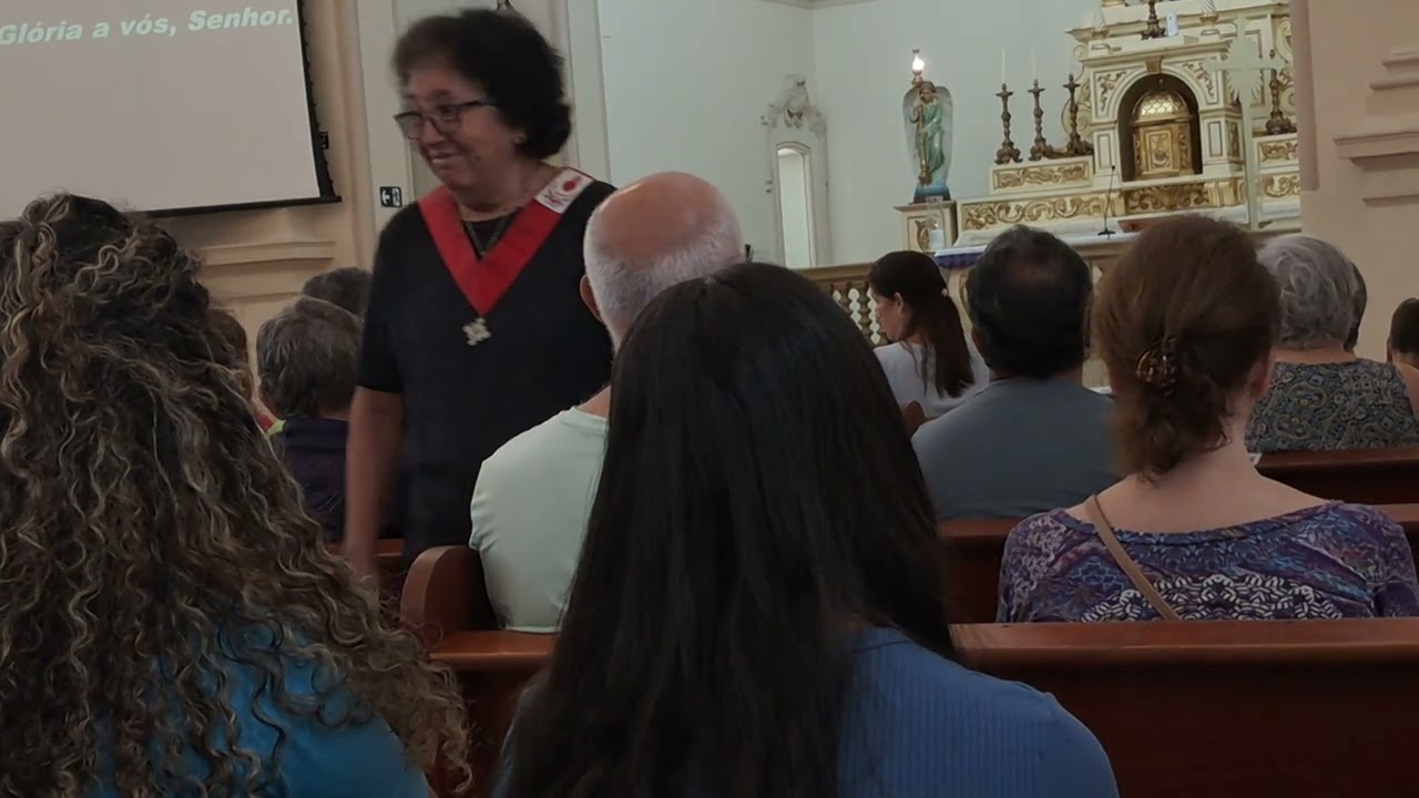 Quarta de Cinzas missa com minha mae malu na paroquia sao joao maria vianney . Parte 2