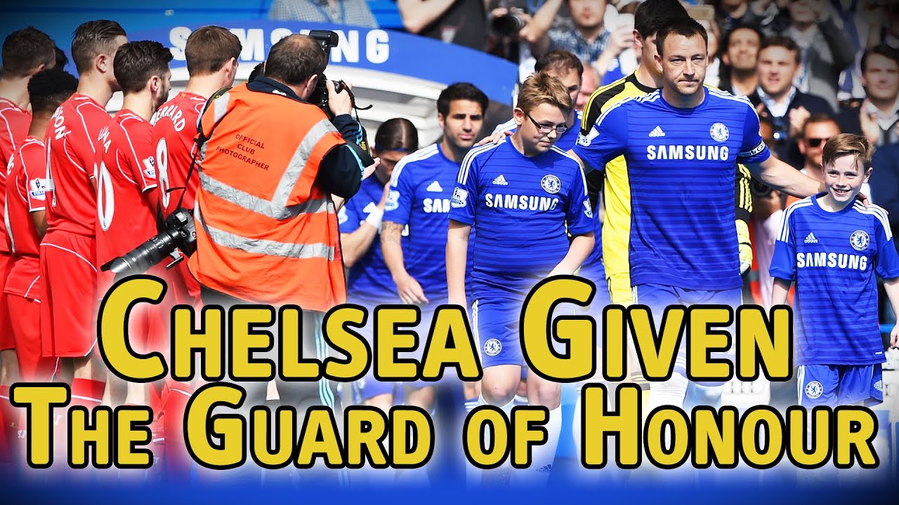 Liverpool give Chelsea the guard of honour at Stamford Bridge