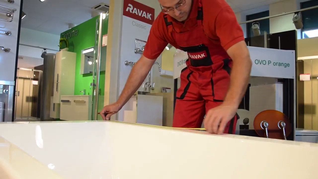 RAVAK telepítési videó - Formy 02 szögletes akrilkád