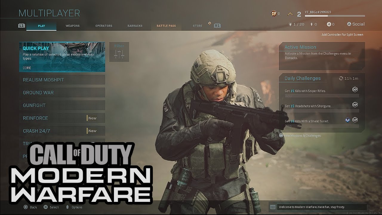 *New* Call of Duty: Modern Warfare Multiplayer Menu Music (Update 1.11)