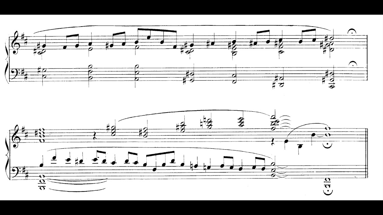 Charles Koechlin - Sonatina No. 5 for Piano, Op. 59, No. 5 (1917-18) [Score-Video]