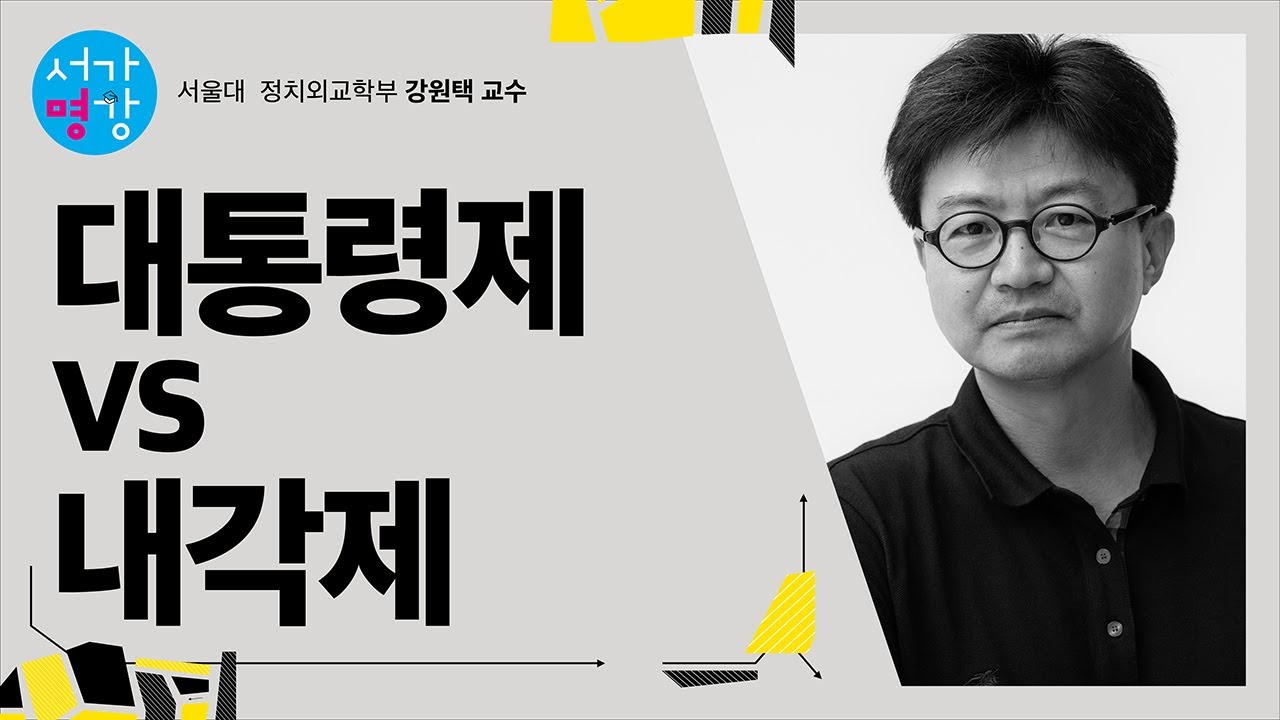 대통령제 VS 내각제 (서울대 정치외교학부 강원택 교수)