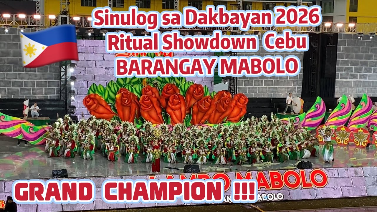 Sinulog sa Dakbayan 2026 MABOLO CHAMPION WINNER Ritual Dance Festival Cebu City | Sinulog 2026